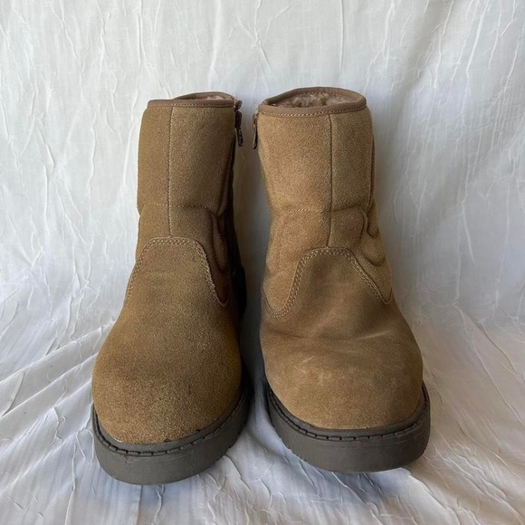 Vintage Y2k Route 77 suede boots tan size 6.5 - Picture 2 of 6